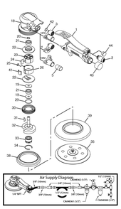 Figure 0 Diagram and Parts List for CP7220HCVE  Chicago Pneumatic Sander
